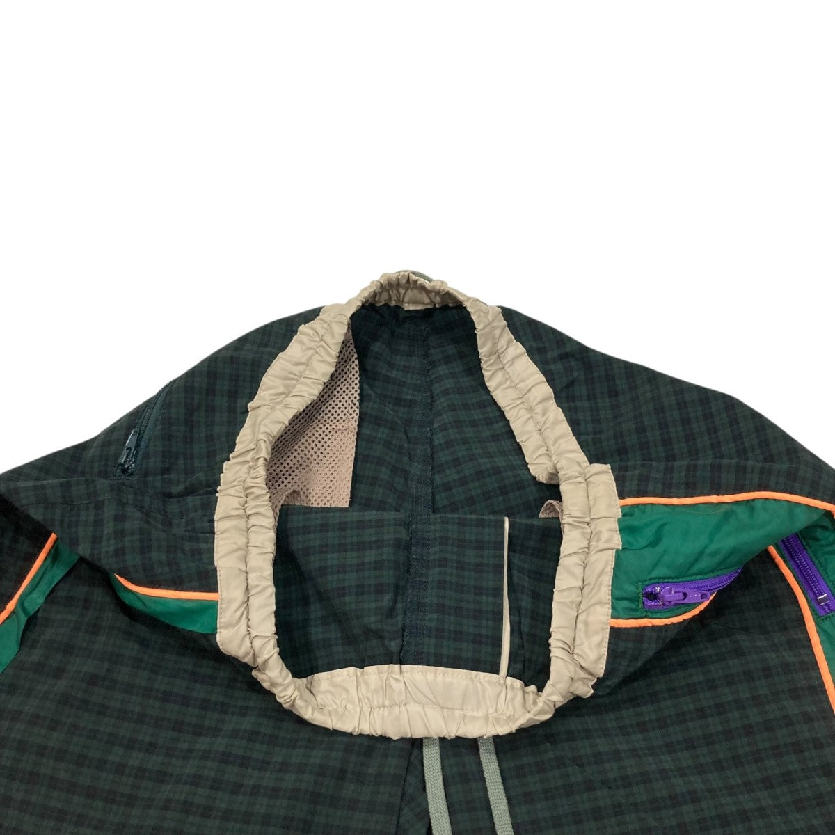 kolor】メッシュレイヤードナイロンチェックパンツ 16SBM-P13136