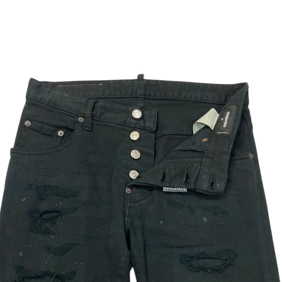 DSQUARED2(ディースクエアード) TRASH WASH SUPER TWINKY JEANデニムパンツS71LB0885 S71LB0885  ブラック サイズ 44｜【公式】カインドオルオンライン ブランド古着・中古通販【kindal】