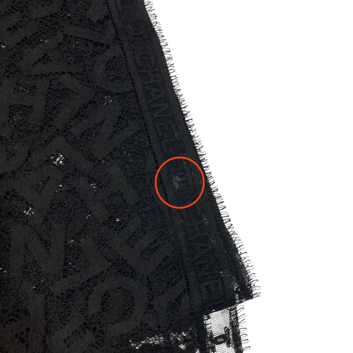 CHANEL(シャネル) ロゴレース ショール ブラック｜【公式