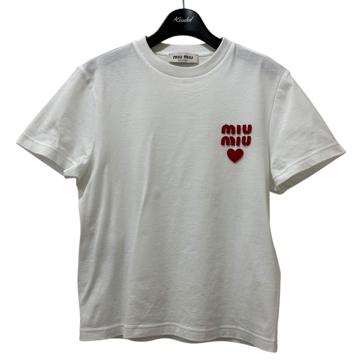 Miu Miu クロップド Tシャツ | ブラック | FARFETCH JP