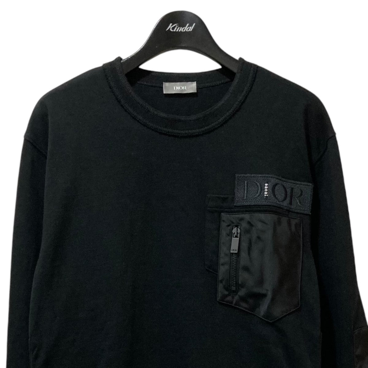 DIOR×sacai Docking Over Shirt ドッキングロングスリーブTシャツ 213J642A0554 213J642A0554  ブラック サイズ XS｜【公式】カインドオルオンライン ブランド古着・中古通販【kindal】