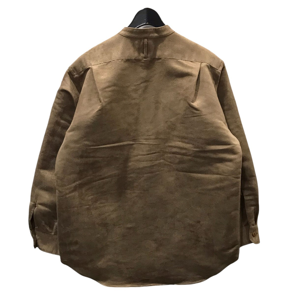Engineered Garments 23AW フェイクスウェードバンドカラーシャツ North Western Shirt -polyester fake suede ノースウエスタンシャツ ポリエステルフェイクスウェード 古着・中古-2枚目のアイテム画像