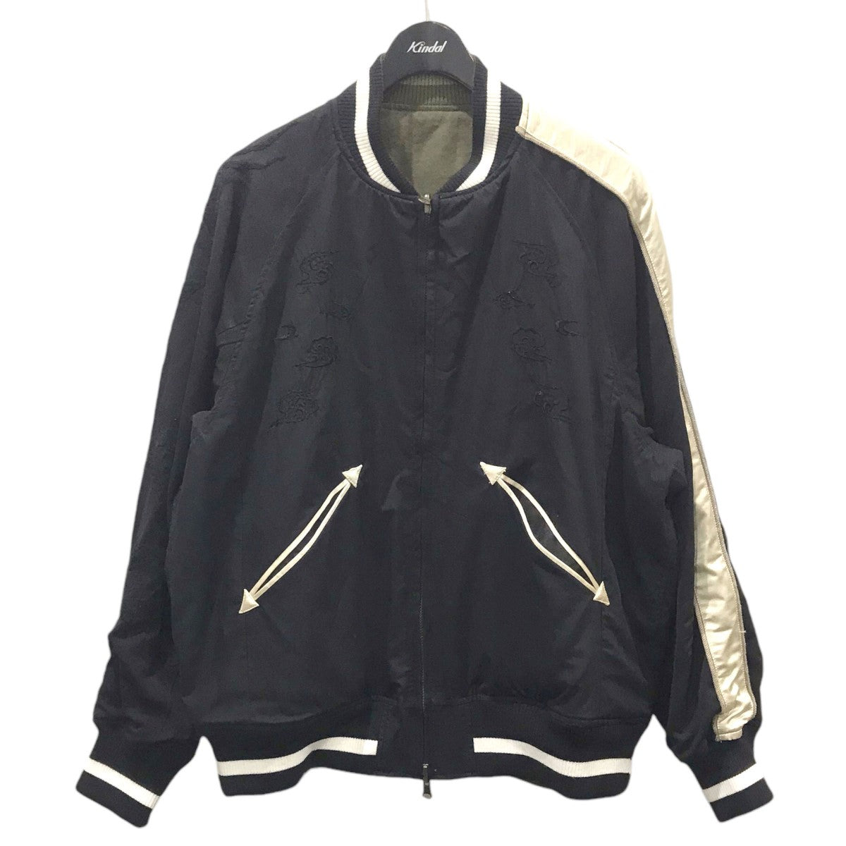 INK×JOURNAL STANDARD リバーシブルスカジャン NOTHING SOUVENIR JKT ナッシングスーベニアジャケット  ブラック・オリーブ サイズ M｜【公式】カインドオルオンライン ブランド古着・中古通販【kindal】