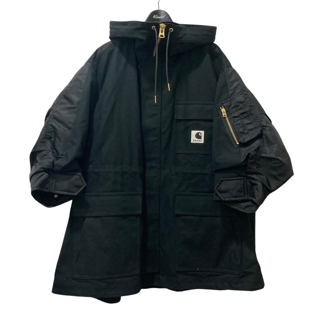 sacai×Carhartt WIP 2024SS Duck Nylon Twill Coat ダック×ナイロン  
