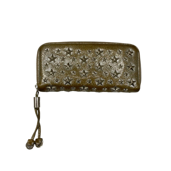 JIMMY CHOO(ジミーチュウ) スタースタッズ 長財布 ベージュ｜【公式