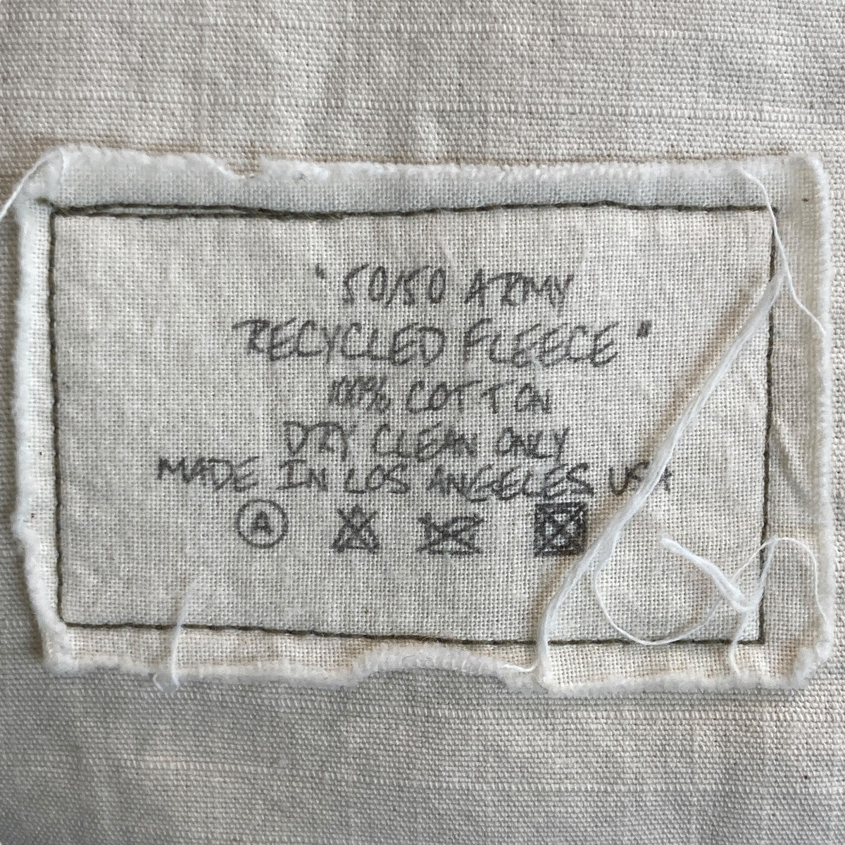 GREG LAUREN ARMY ／ RECYCLED FLEECE 50-50 Sスウェットパンツ 古着・中古-6枚目のアイテム画像