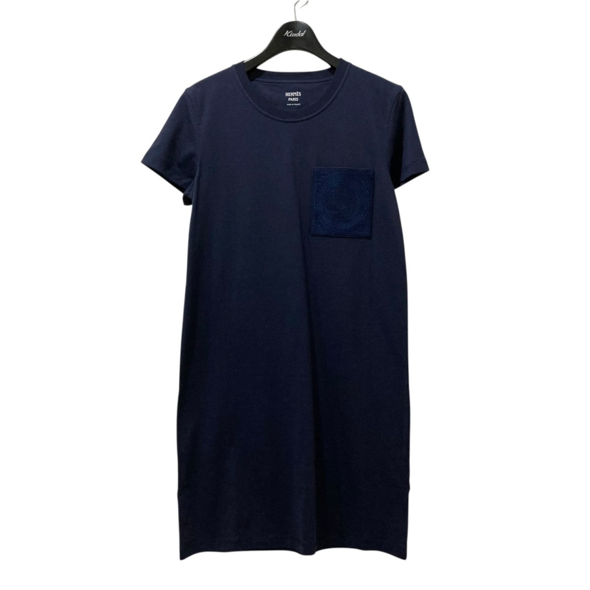 好評 HERMES(エルメス) 刺繍ポケットTシャツワンピース3E4509DL トップス