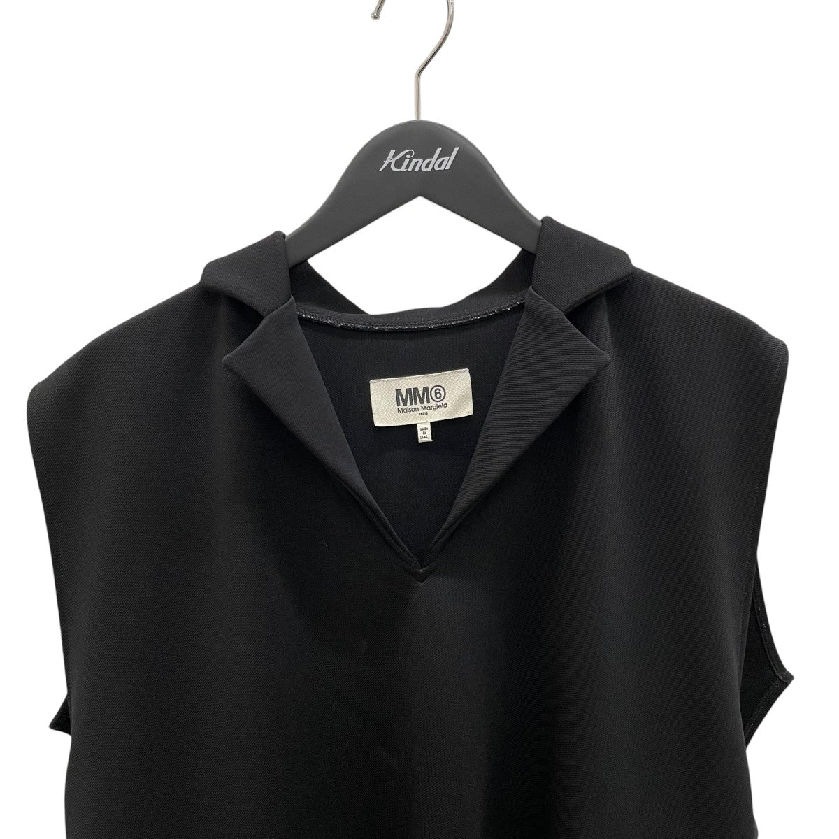 美品 MM6 MaisonMargiela ノースリーブワンピース 18ss 黒 美品 MM6 MaisonMargiela ノースリーブワンピース 18ss 黒