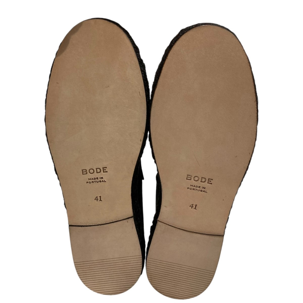 【関税込み】Bode ブラック Peggy エスパドリーユ Bode: Black Peggy Espadrilles | SSENSE