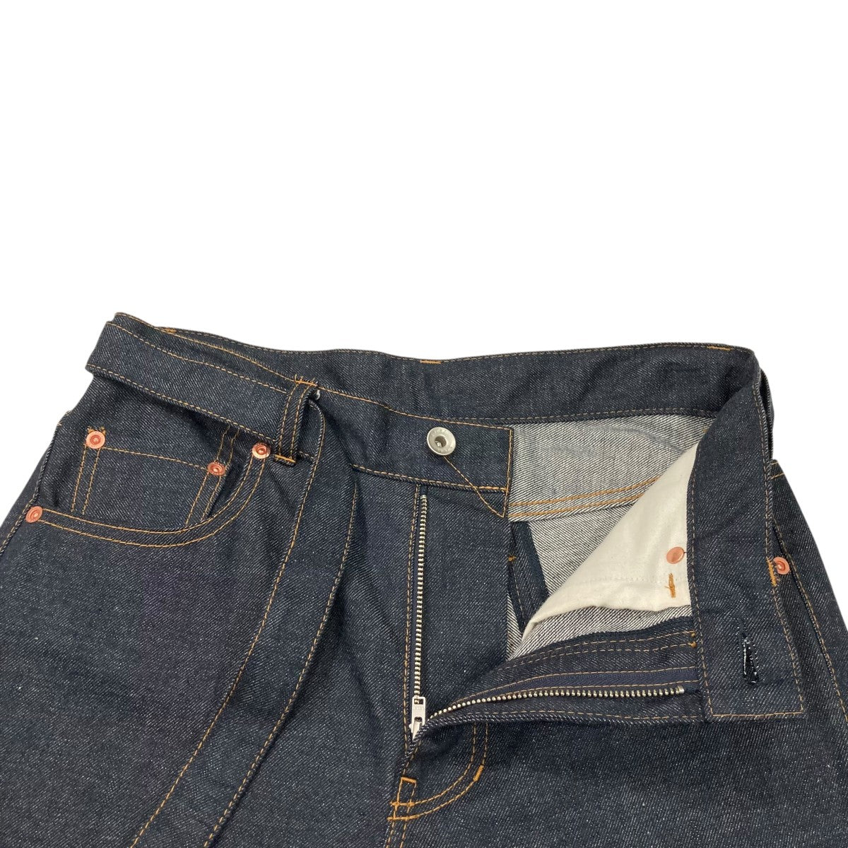 24SS Sacai ベルト付ブーツカットデニムパンツ インディゴ 0(XS) sacai(サカイ) Denim Pants -Indigo フレアデニムパンツ 24