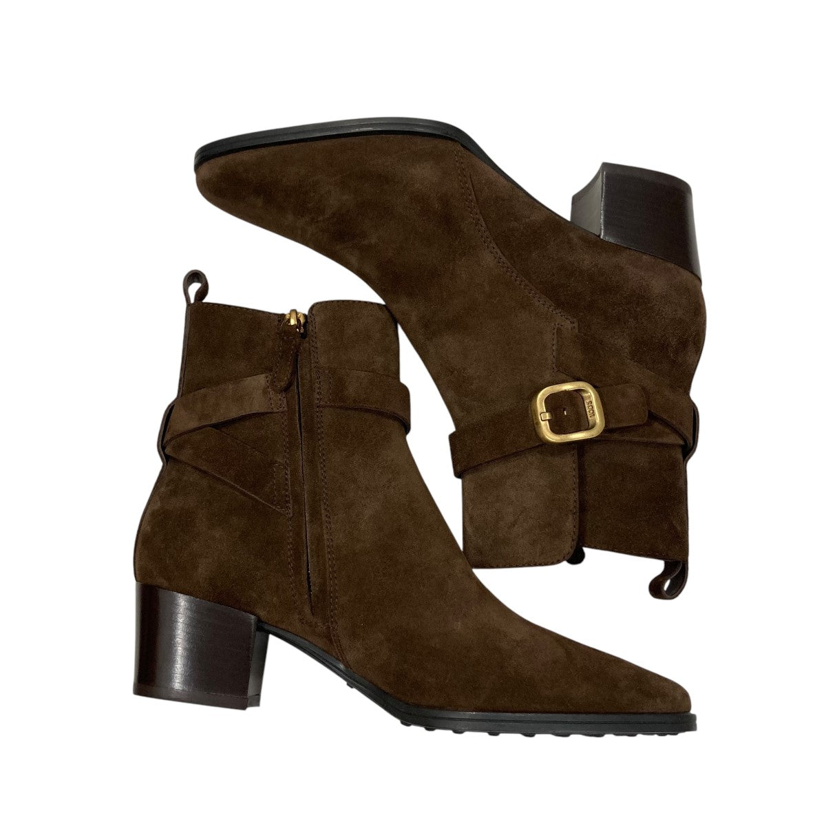 トッズ ブーツ ドライビングブーツ US38.5 メンズ シューズ - トッズ