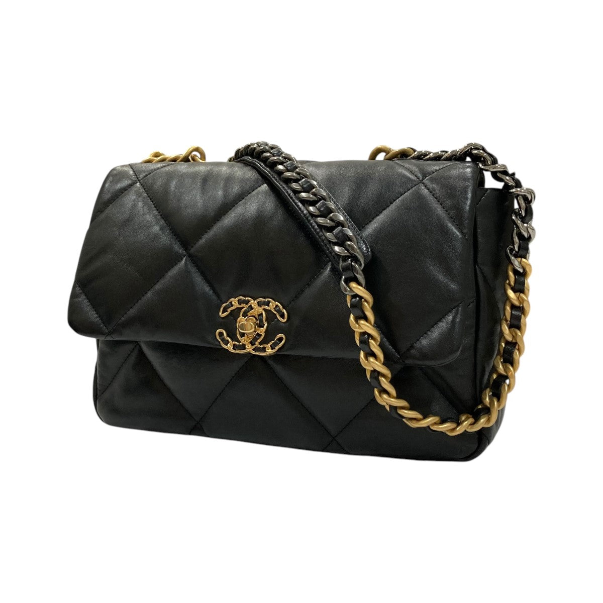 シャネルのシャネル19 LARGE HANDBAG チェーンショルダーバッグです。 CHANEL バッグ 古着・中古アイテム