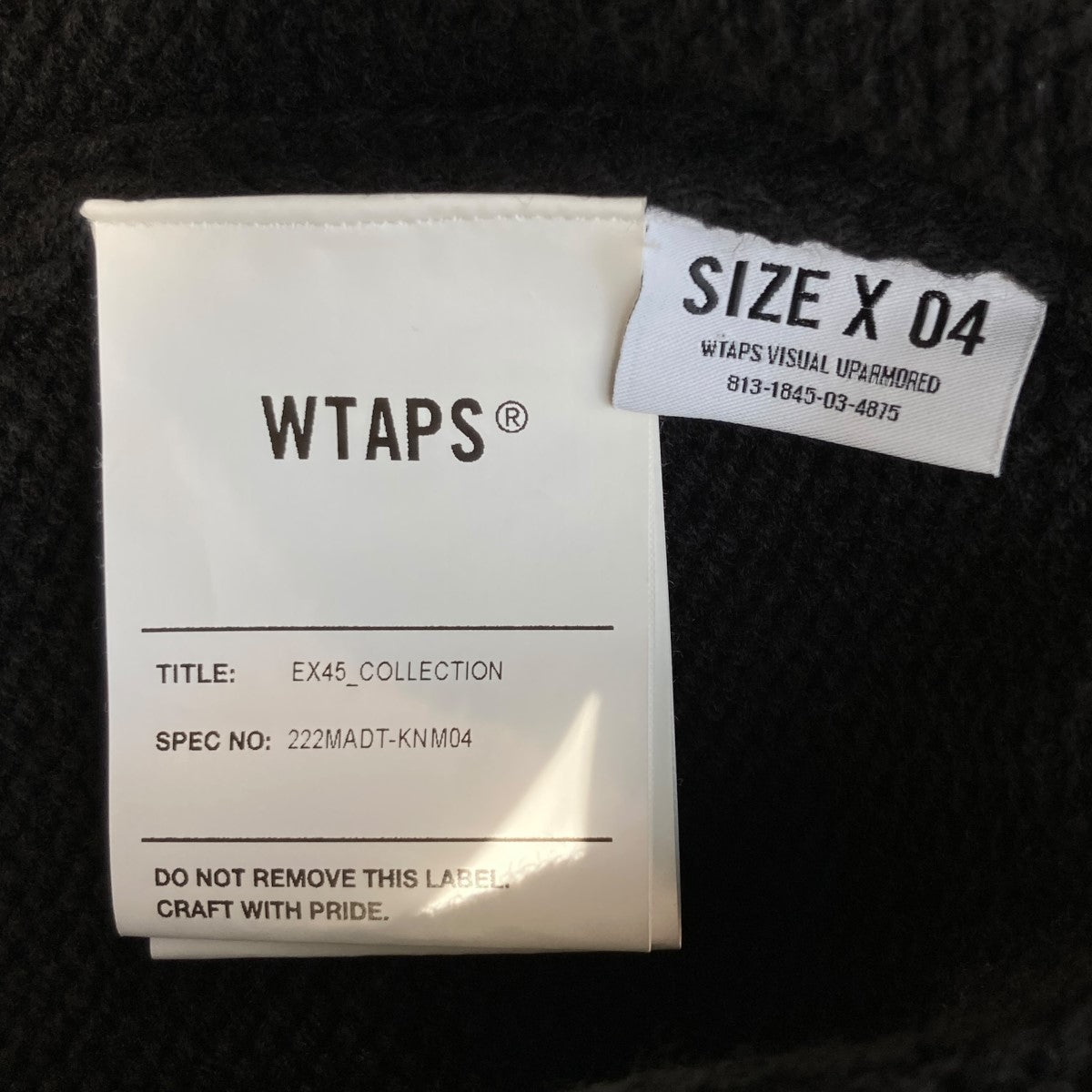 WTAPS(ダブルタップス) 22AWPALMER SWEATERジップ カーディガン222MADT-KNM04 222MADT-KNM04 ブラック  サイズ 4｜【公式】カインドオルオンライン ブランド古着・中古通販【kindal】