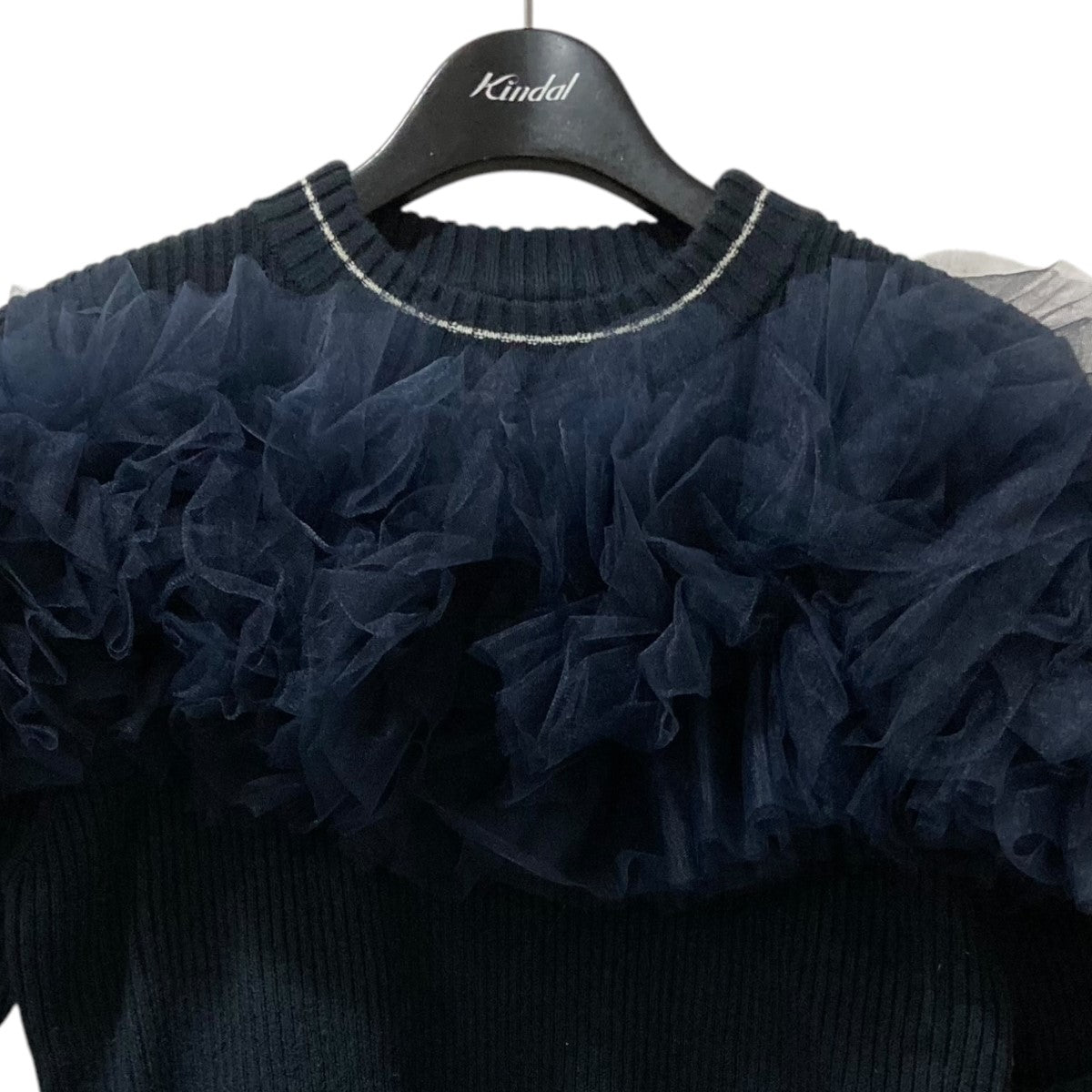 GISELLE TULLE KNITチュールニットトップスB31-KN021NVF