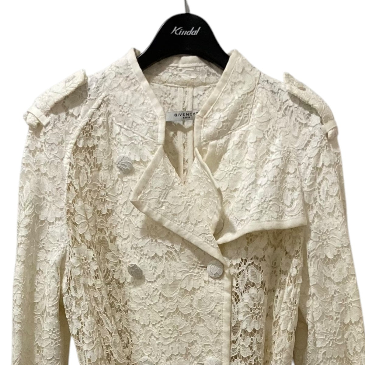 【美品】ジバンシー　トレンチコート　ベージュ　givenchy GIVENCHY GIVENCHY(ジバンシィ) 総レーストレンチコート14P 0001 359 14P