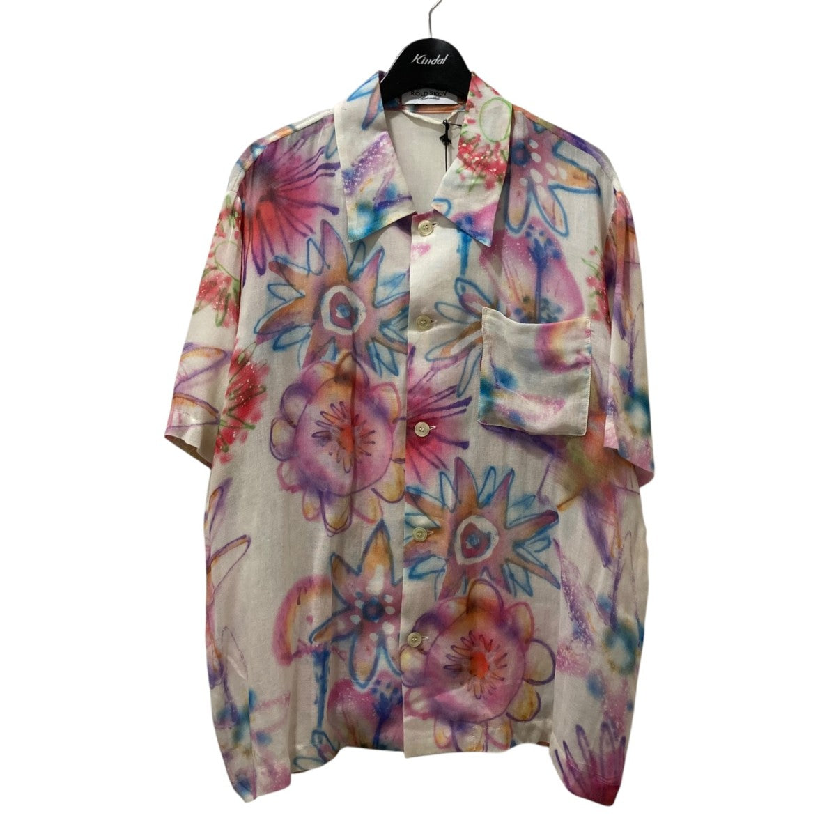 ROLD SKOV(ロードスコフ) QUADRO SHIRT ACID FLOWERS 半袖シャツ