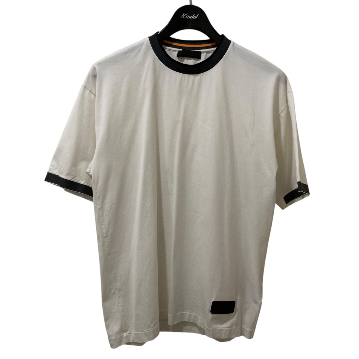 PRADA(プラダ) リンガーTシャツSJN228 SJN228 ホワイト×グレー