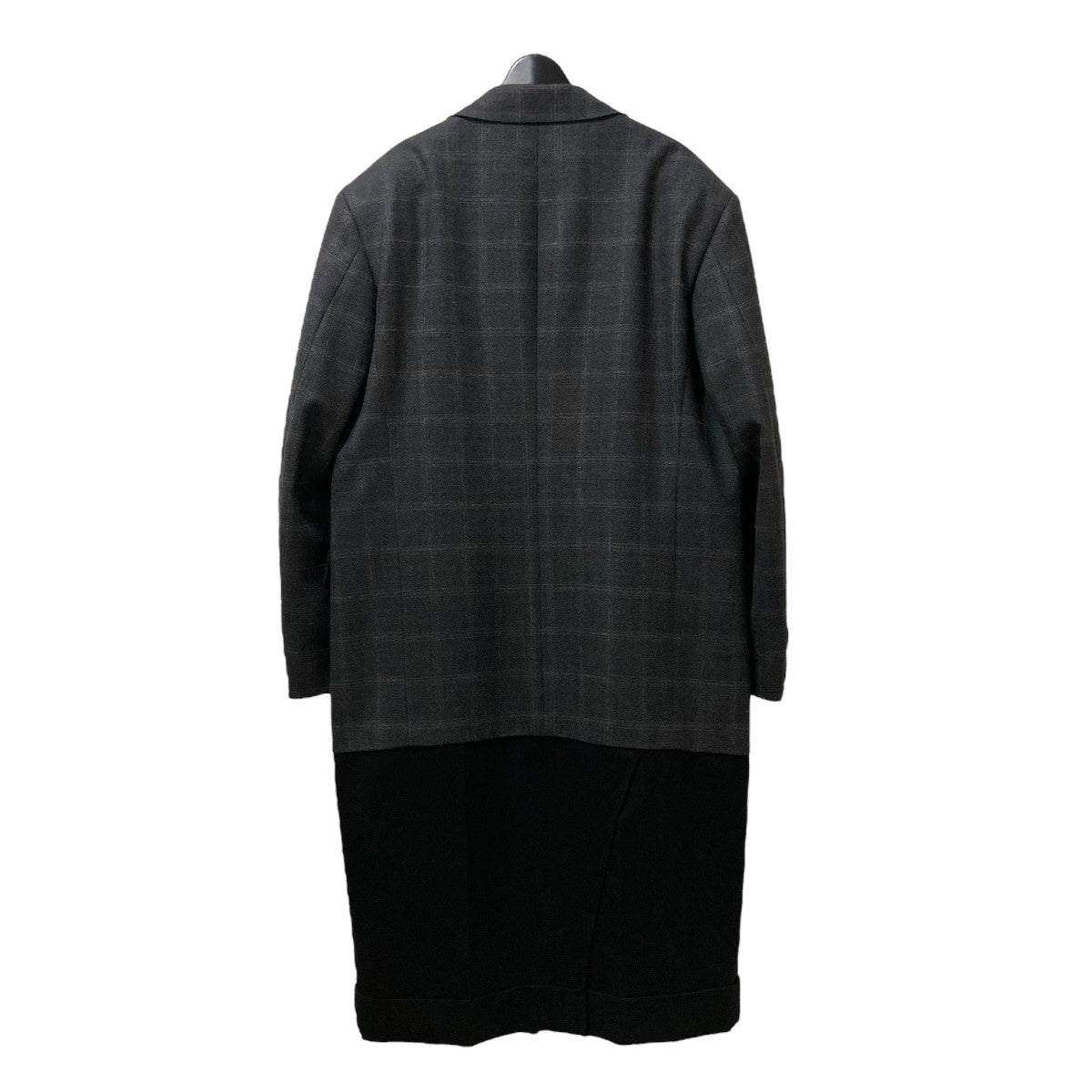 JUNYA WATANABE MAN(ジュンヤワタナベ) Wool Check Coat ドッキング  
