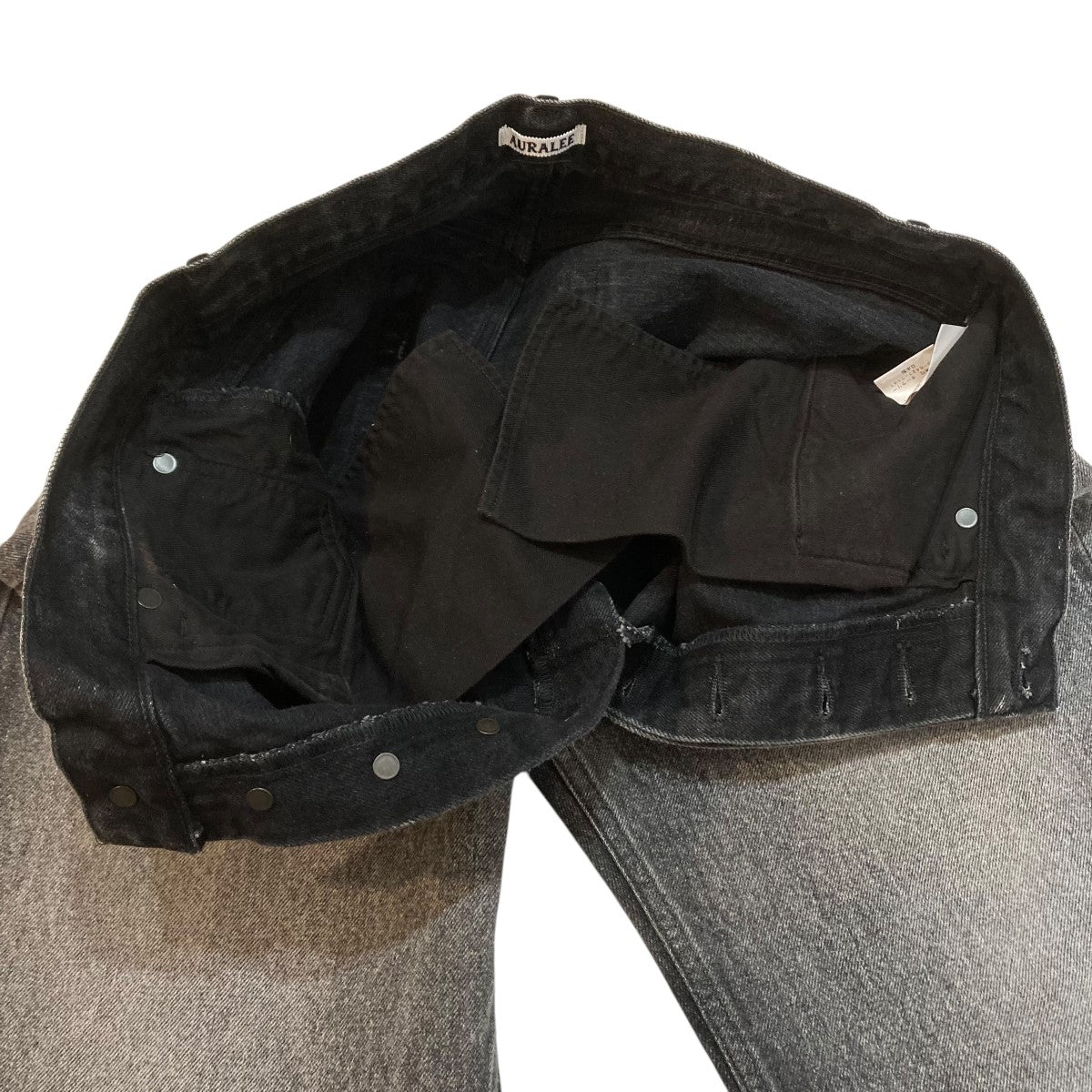 AURALEE(オーラリー) SELVEDGE FADED HEAVY DENIM WIDE PANTS