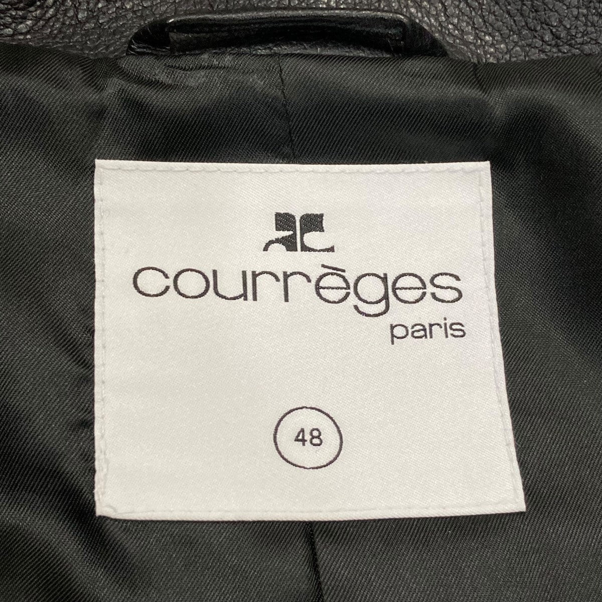 courreges(クレージュ) Single Pocket Leather Jacketレザー