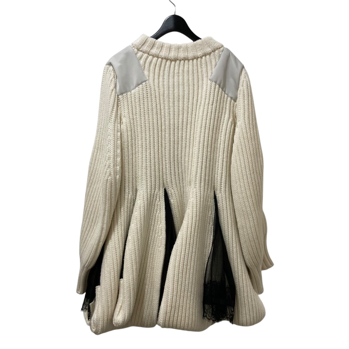 sacai シフォンミックスニットワンピース24-07501 古着・中古-2枚目のアイテム画像