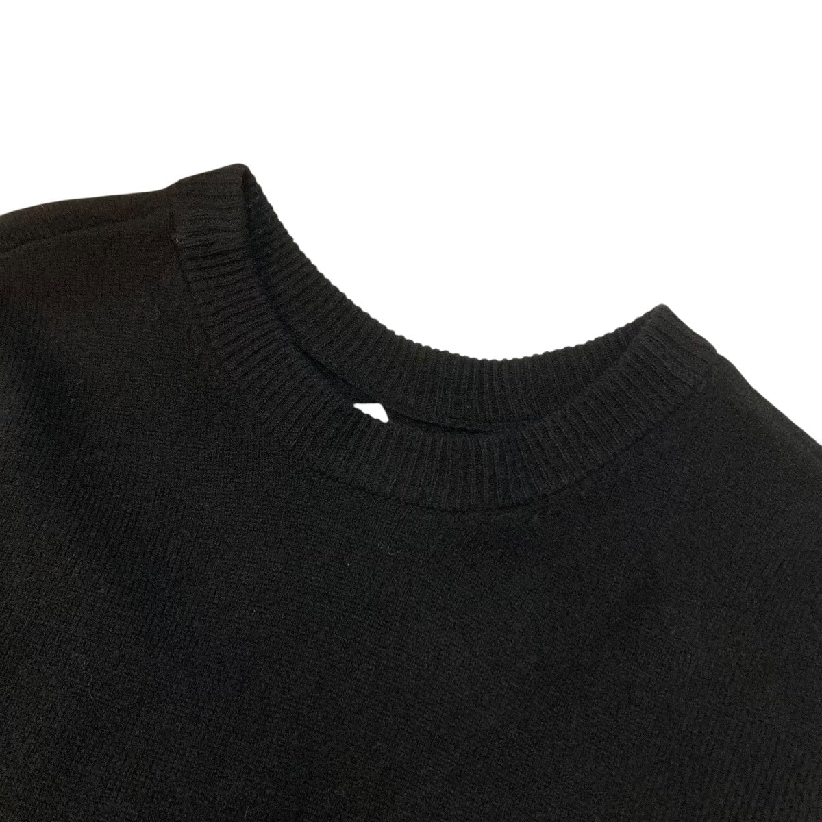W FACE CENTER SLIT KNIT TOPSクルーネックニット17106-2232