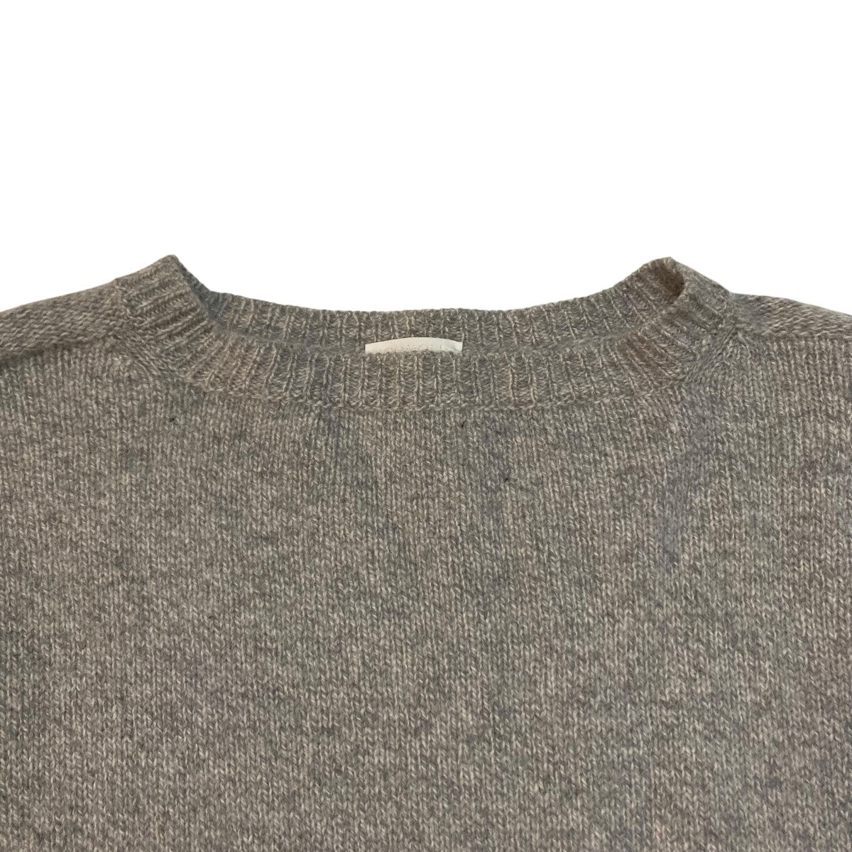 COMOLI 21AW ラムズウール ガンジーネックニット GRAY COMOLI / コモリ | ラムズウール ガンジーネックニット - Gray