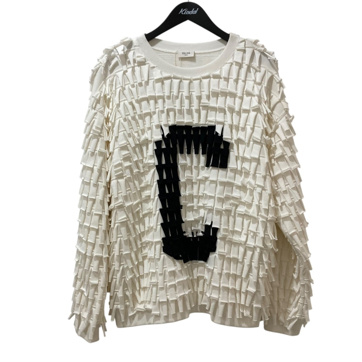 CELINE(セリーヌ) C ロゴ フリンジ スウェット2Y912670Q