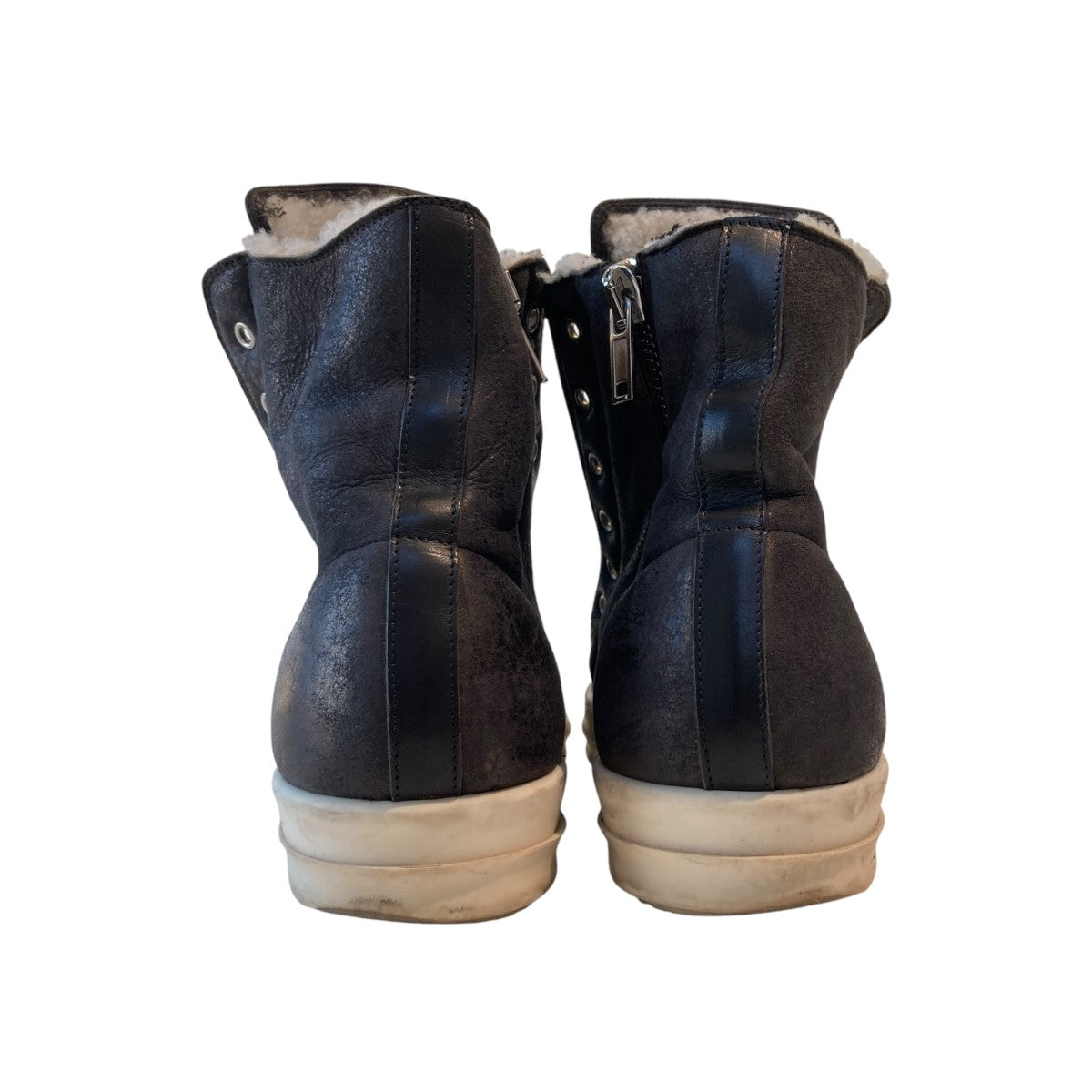 RICK OWENS(リックオウエンス) ムートンレザー ラモーンズハイカット 