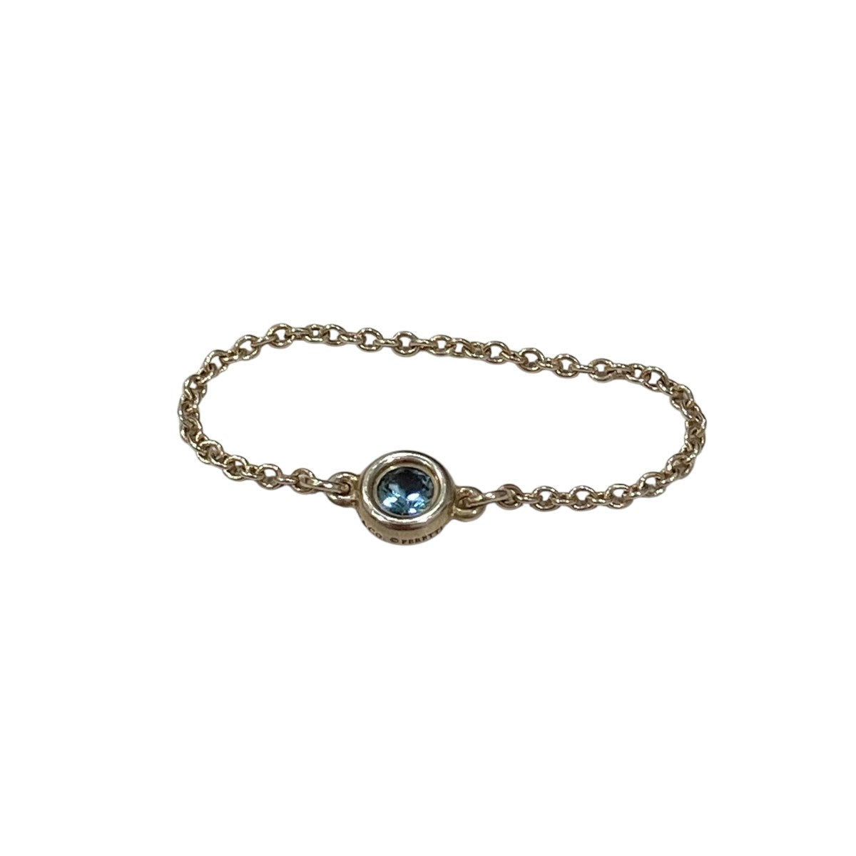 Tiffany ＆ Co． 古着・中古 ティファニーのバイザヤードチェーンリングです。