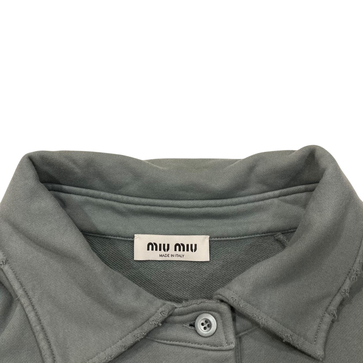 MIU MIU(ミュウミュウ) コットンフリース スウェットシャツ MIU MIU(ミュウミュウ) コットンフリース スウェットシャツ