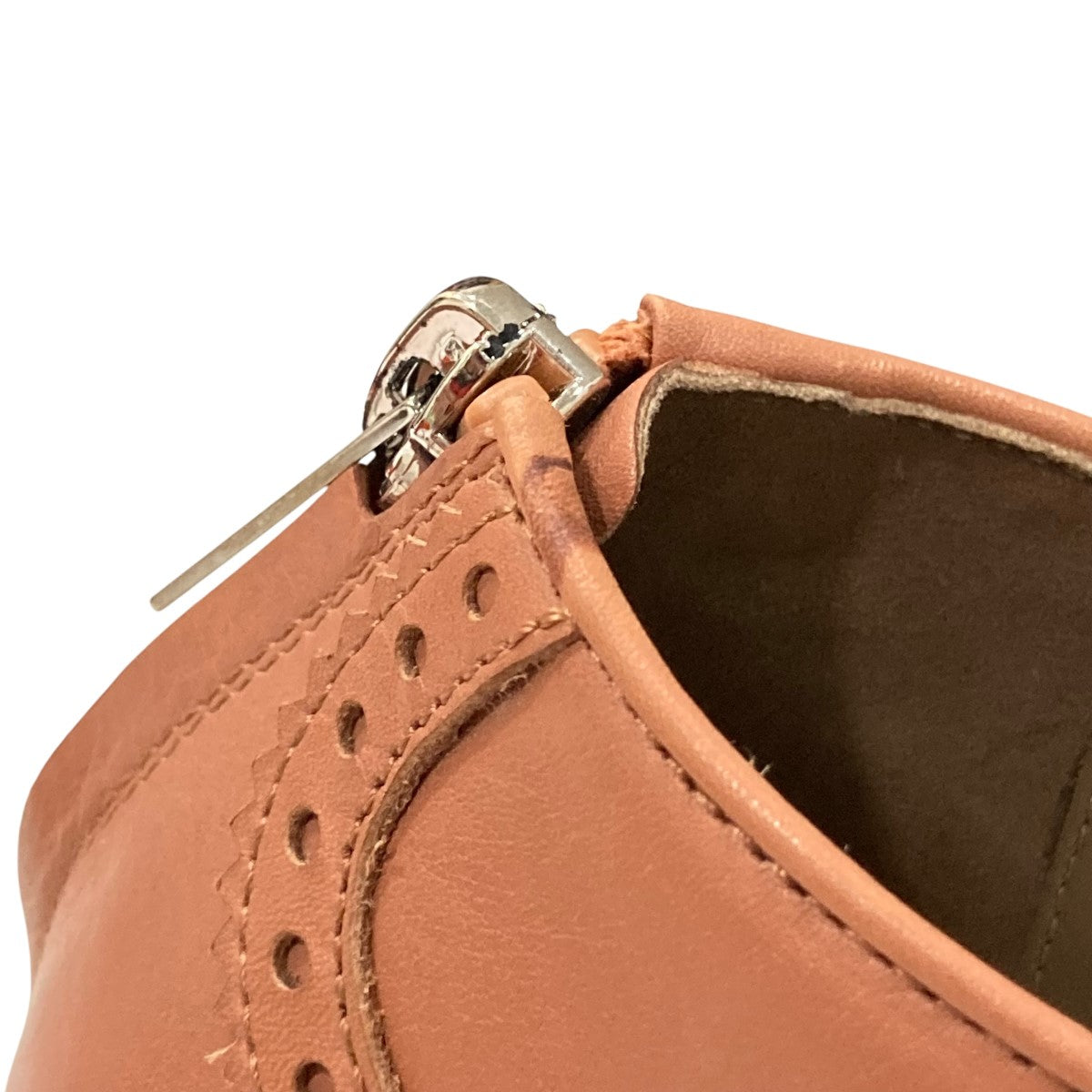HERMES ウィングチップショートブーツ 古着・中古-7枚目のアイテム画像