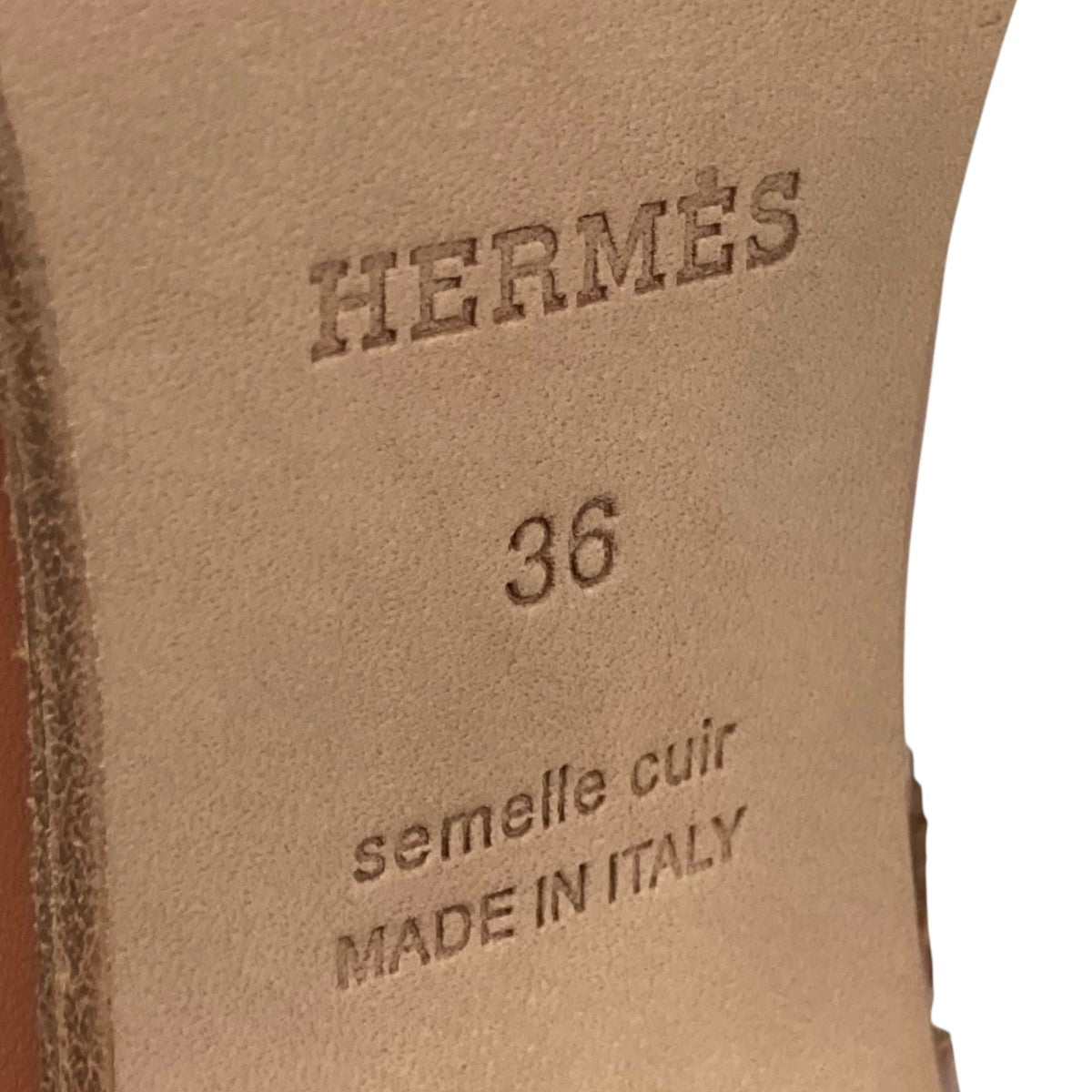 HERMES ウィングチップショートブーツ 古着・中古-8枚目のアイテム画像