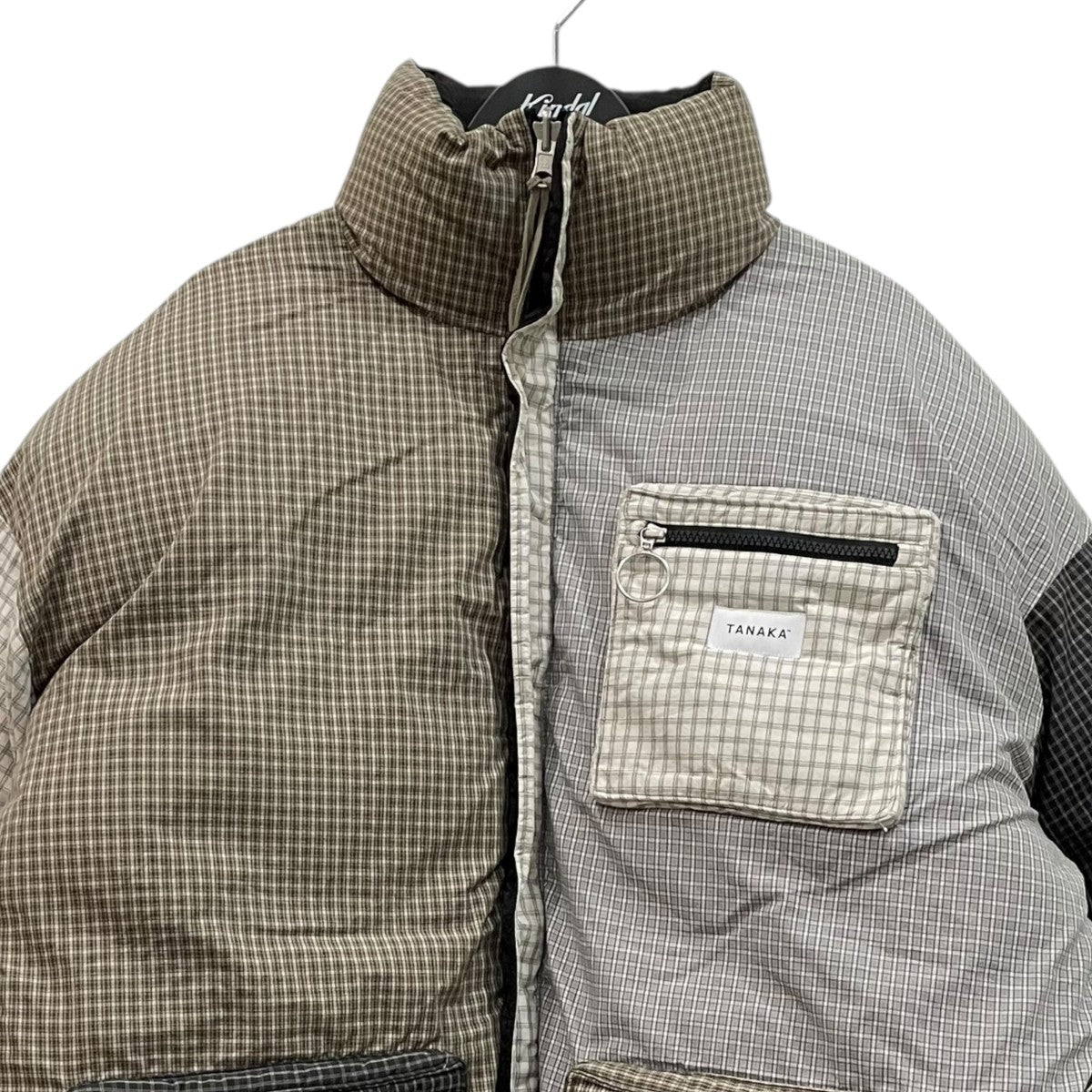 TANAKA(タナカ) NEW CLASSIC DOWN JACKETチェックリバーシブルダウン