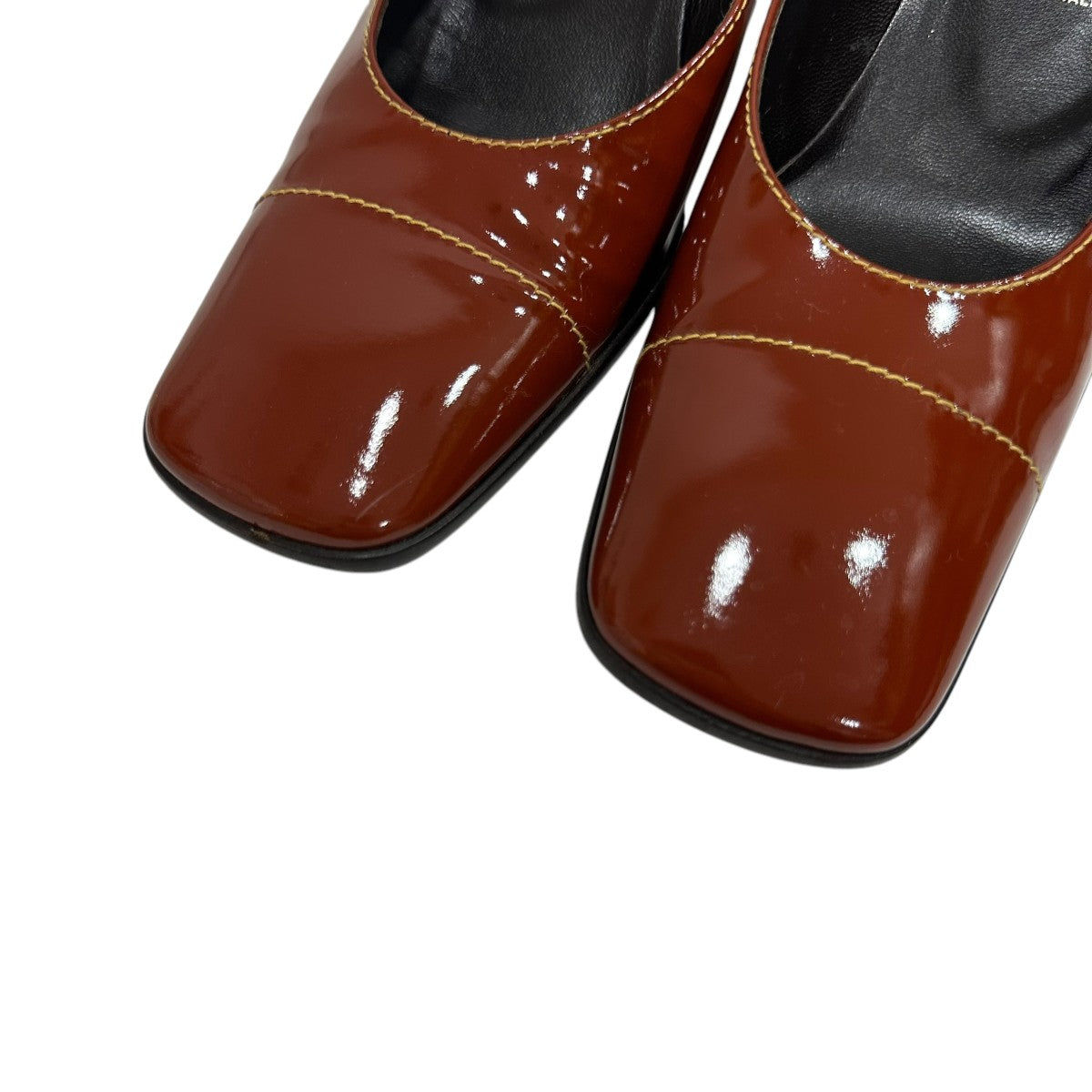 PRADA チャンキーヒール ストラップパンプス【本革】