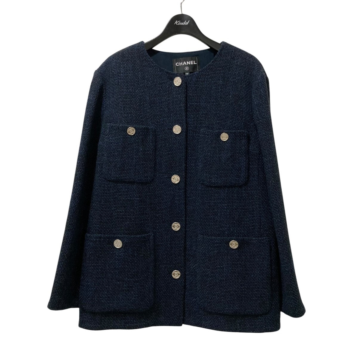 ロングコート CHANEL シャネル 100％シルク表記 C-TK-5914 CHANEL(シャネル) / コート/--/ウール/BLK/C-TK-5914 | 古着の