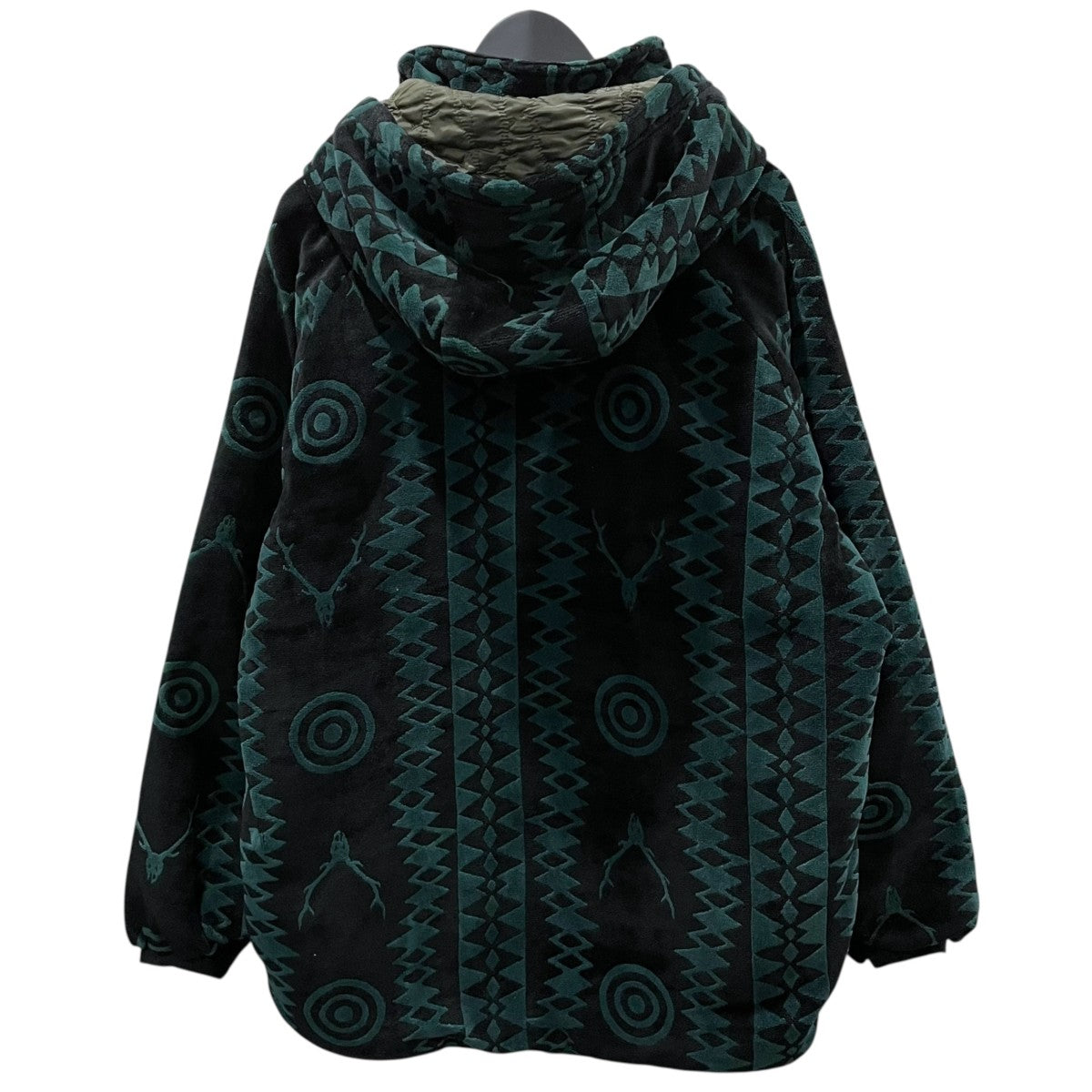 フーデッド中綿ジャケット WEATHER EFFECT JACKET - VELVET JQ． SKULL ＆ TARGET ウェザーエフェクトジャケット - ベルベットジャガード LQ691