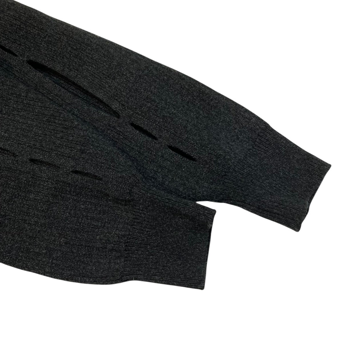 W FACE COLOR MIX HOLE SLEEVE CARDIGANニットカーディガン18106-2002