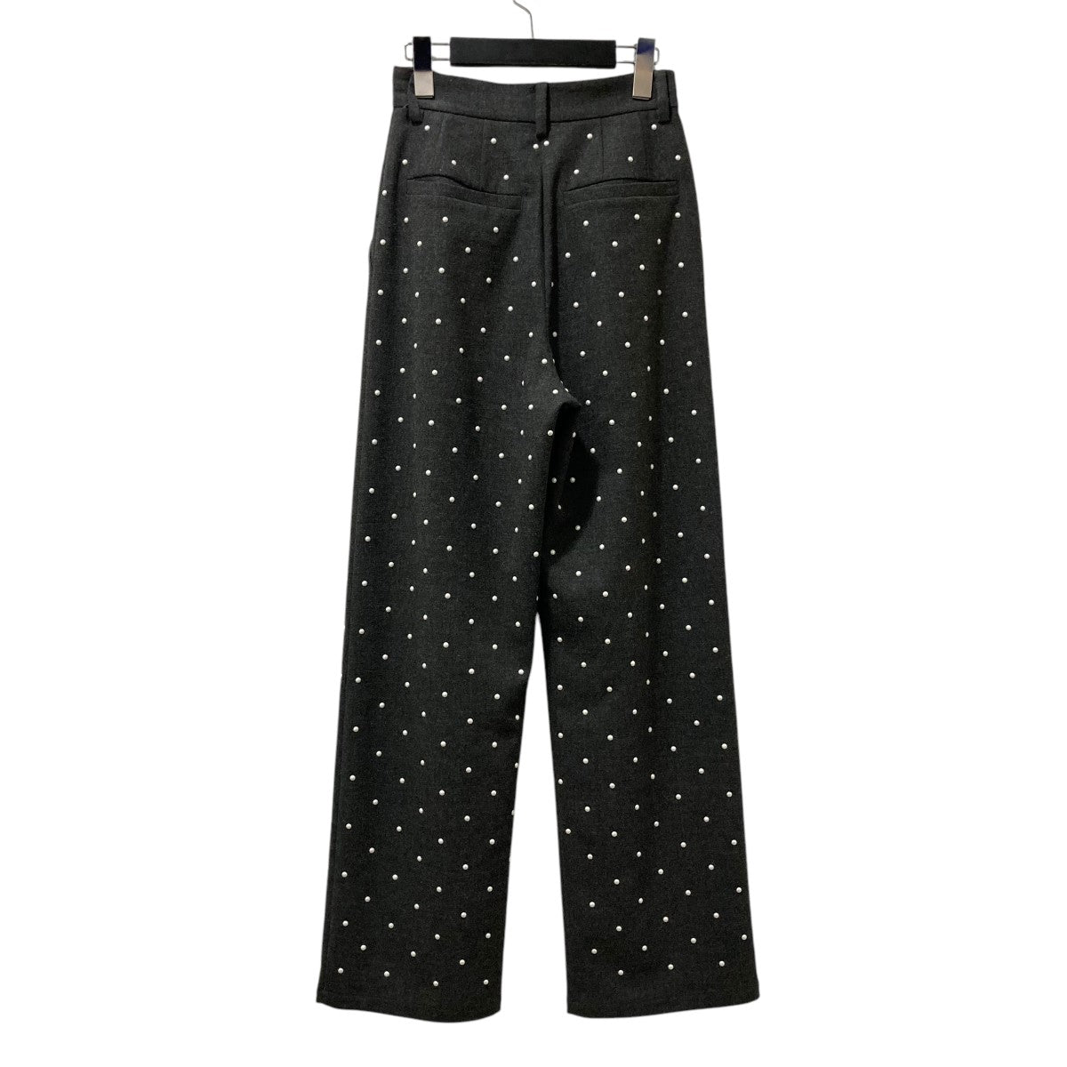 CLANE(クラネ) RIB STRIPE TUCK PANTSストレッチパンツ12110