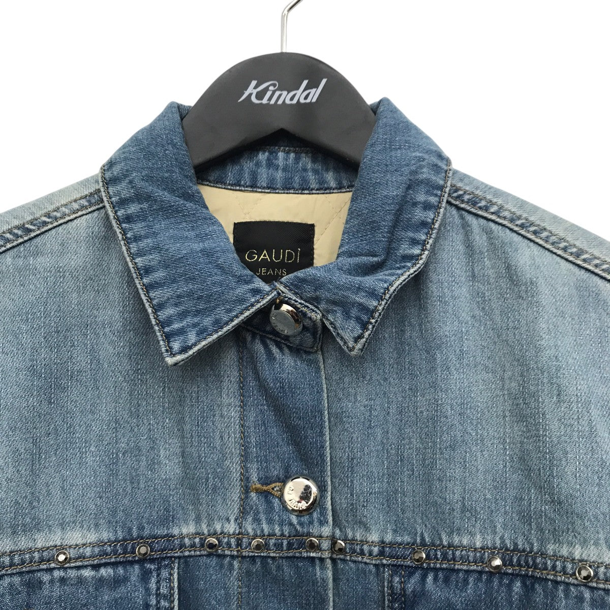 GAUDI JEANS(ガウディージーンズ) 中綿ジャケット インディゴ サイズ S