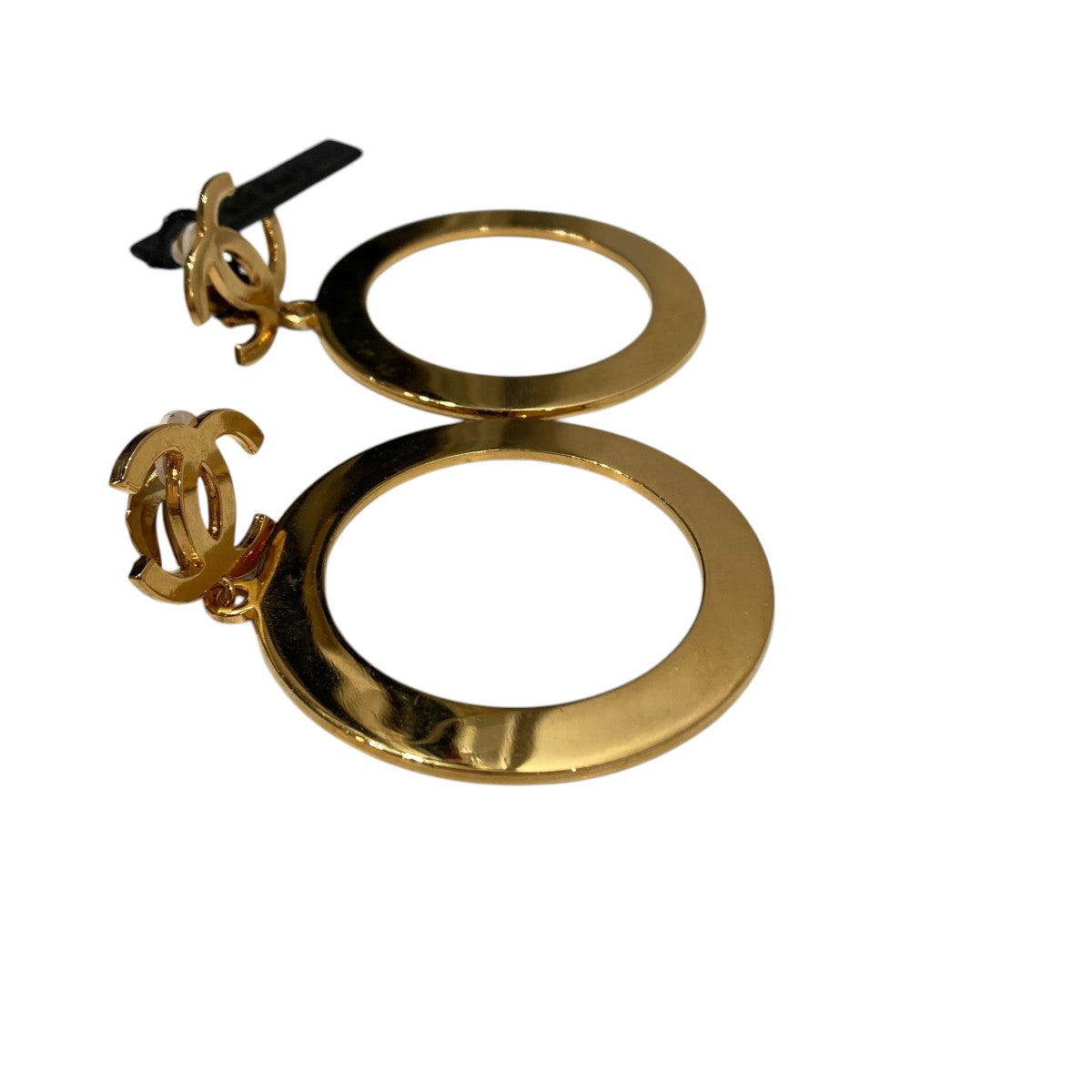 CHANEL ココマーク SWAING HOOP フープイヤリング 古着・中古-3枚目のアイテム画像