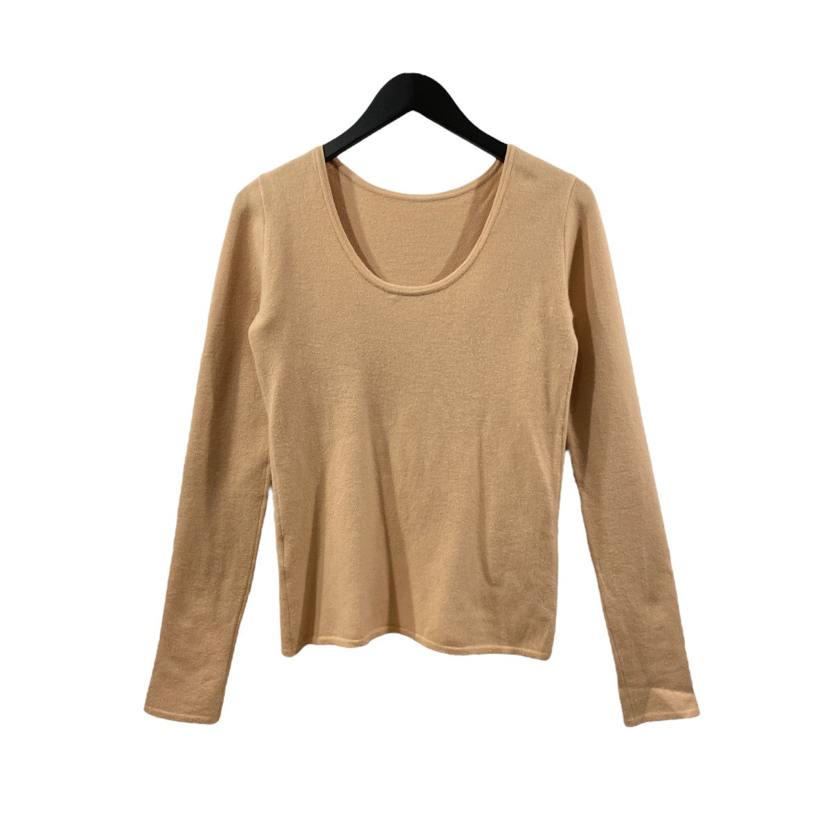 AURALEE オーラリー 厚手　短丈ニット　ベージュ　リブニット 中古・古着通販】AURALEE (オーラリー) ニット ベージュ サイズ:L