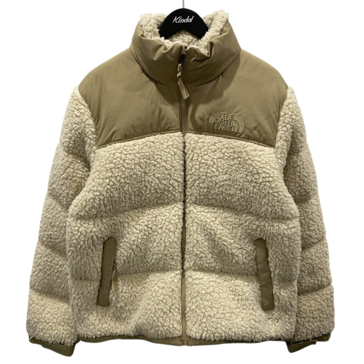 21AW フリース切替ダウンジャケット Sherpa Nuptse Jacket シェルパヌプシジャケット NF0A5A84