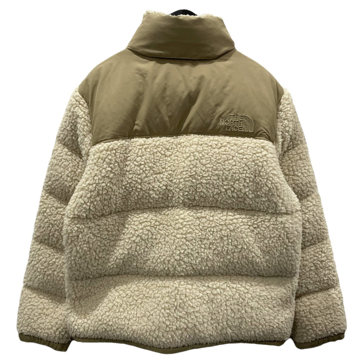21AW フリース切替ダウンジャケット Sherpa Nuptse Jacket シェルパヌプシジャケット NF0A5A84