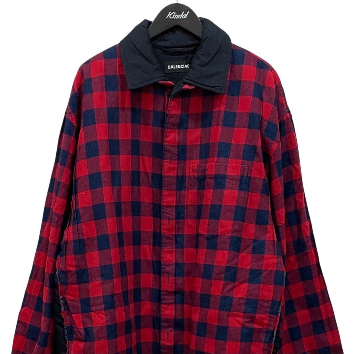 BALENCIAGA(バレンシアガ) チェックレイヤードライクコート658940