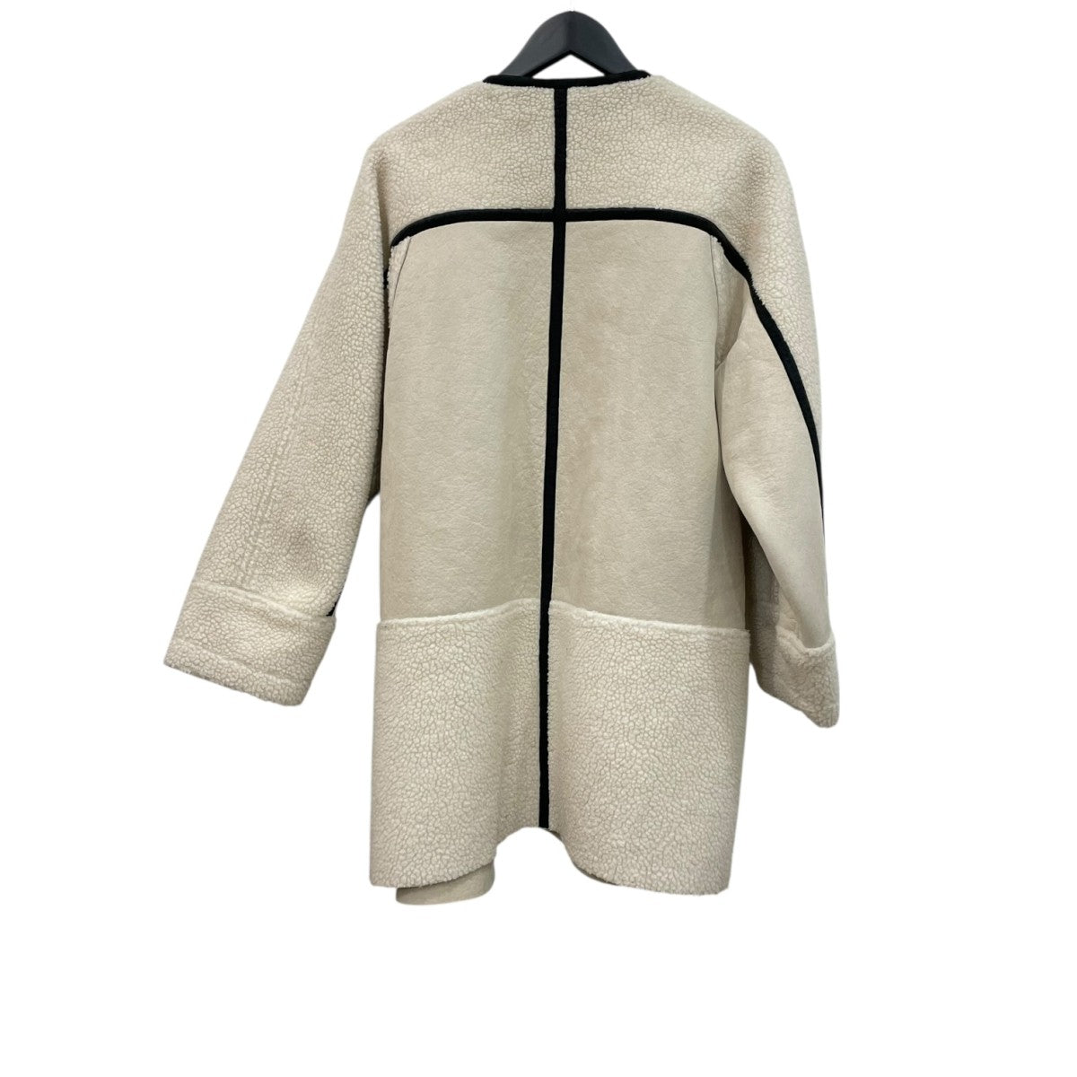 フェイクムートンノーカラーコート470DA230-6280