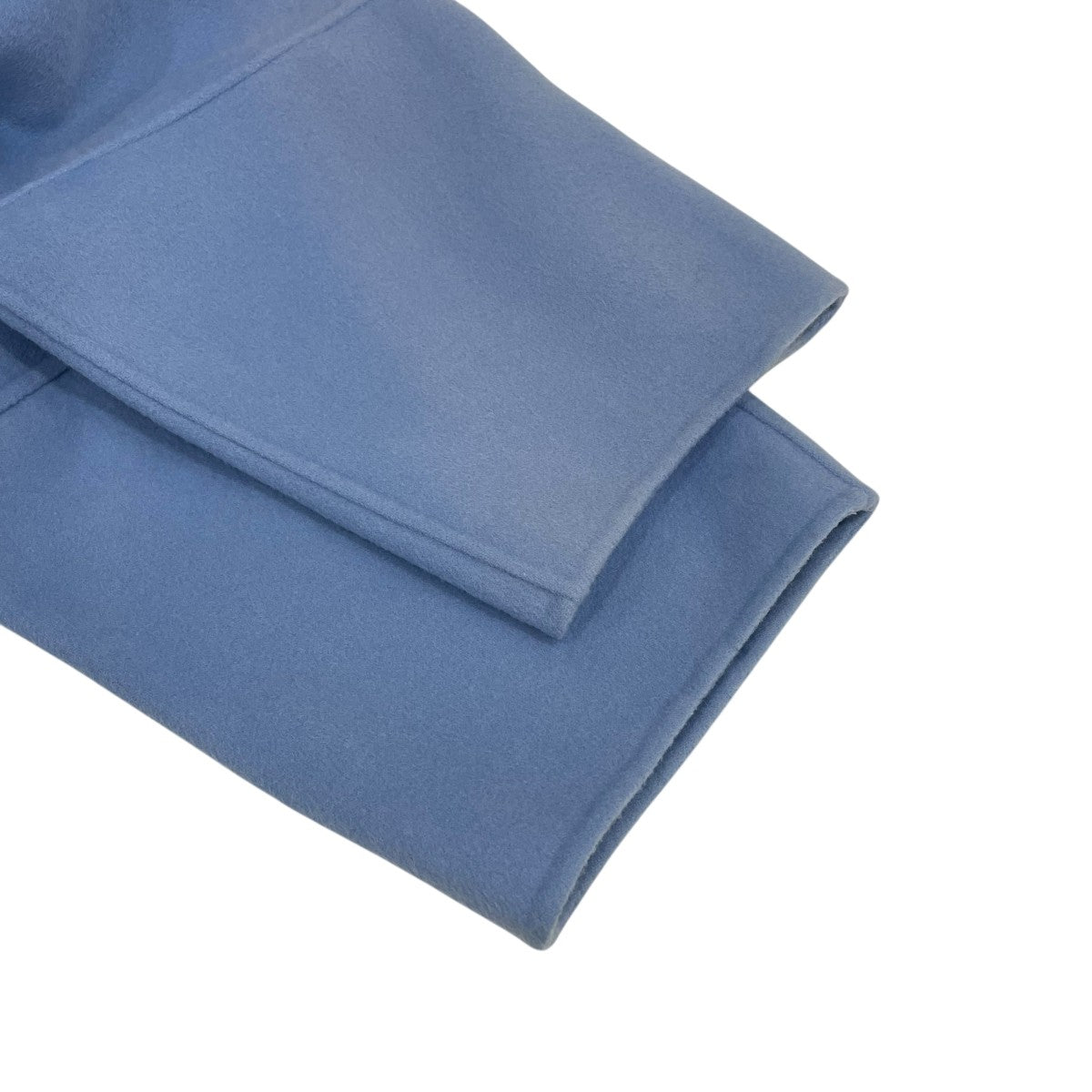 LE CIEL BLEU コート 36サイズ きれいな青 ベルト付 ウール100 LE CIEL BLEU コート 36サイズ きれいな青 ベルト付 ウール100