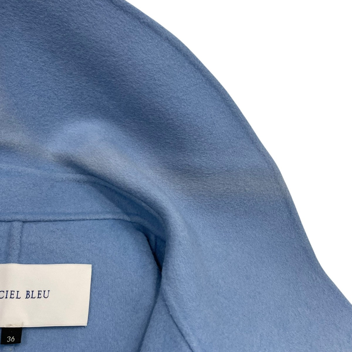 LE CIEL BLEU(ルシェルブルー) Double Faced Cape COATウール