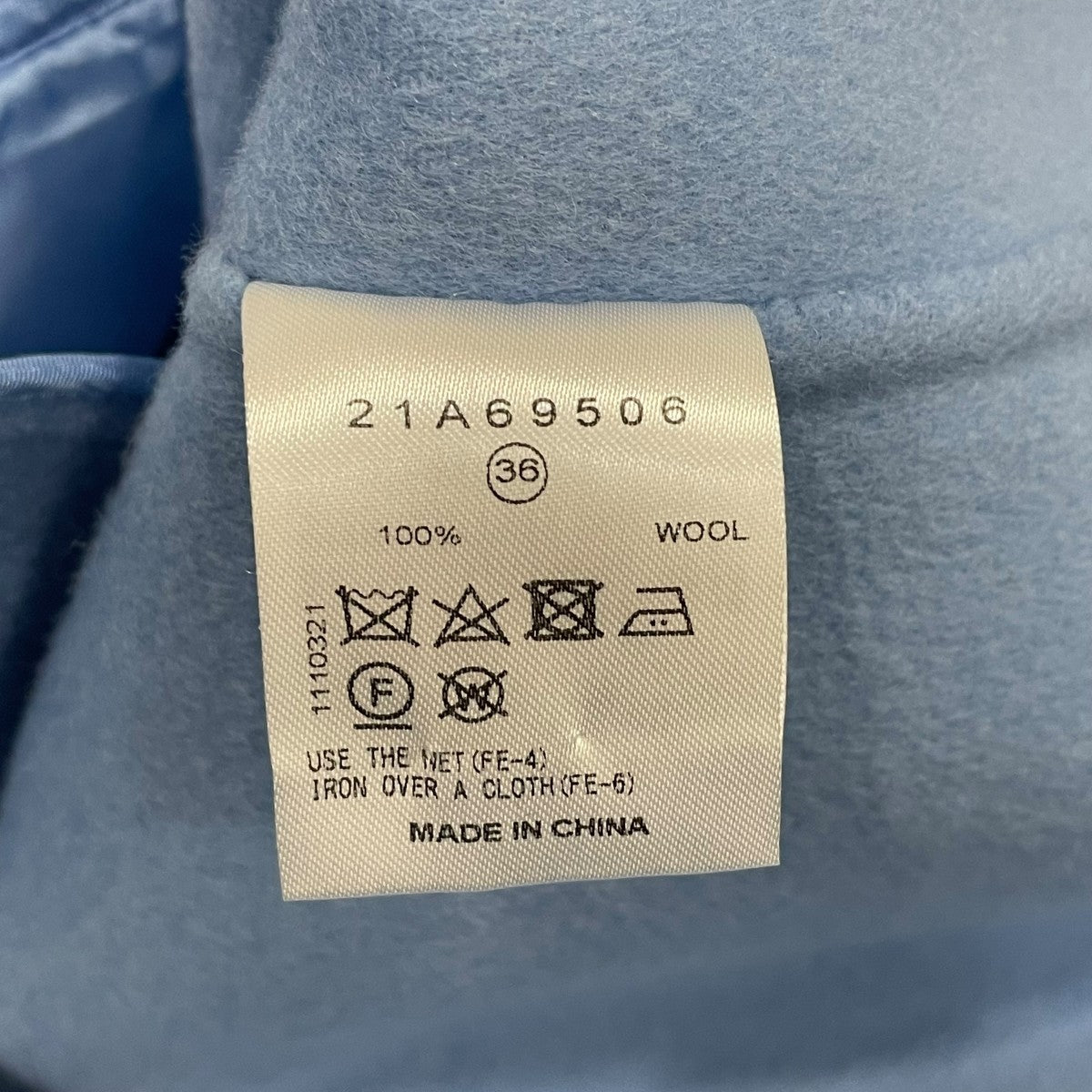 LE CIEL BLEU Double Faced Cape COAT ブルー LE CIEL BLEU（ルシェルブルー）の「Double Faced Cape COAT