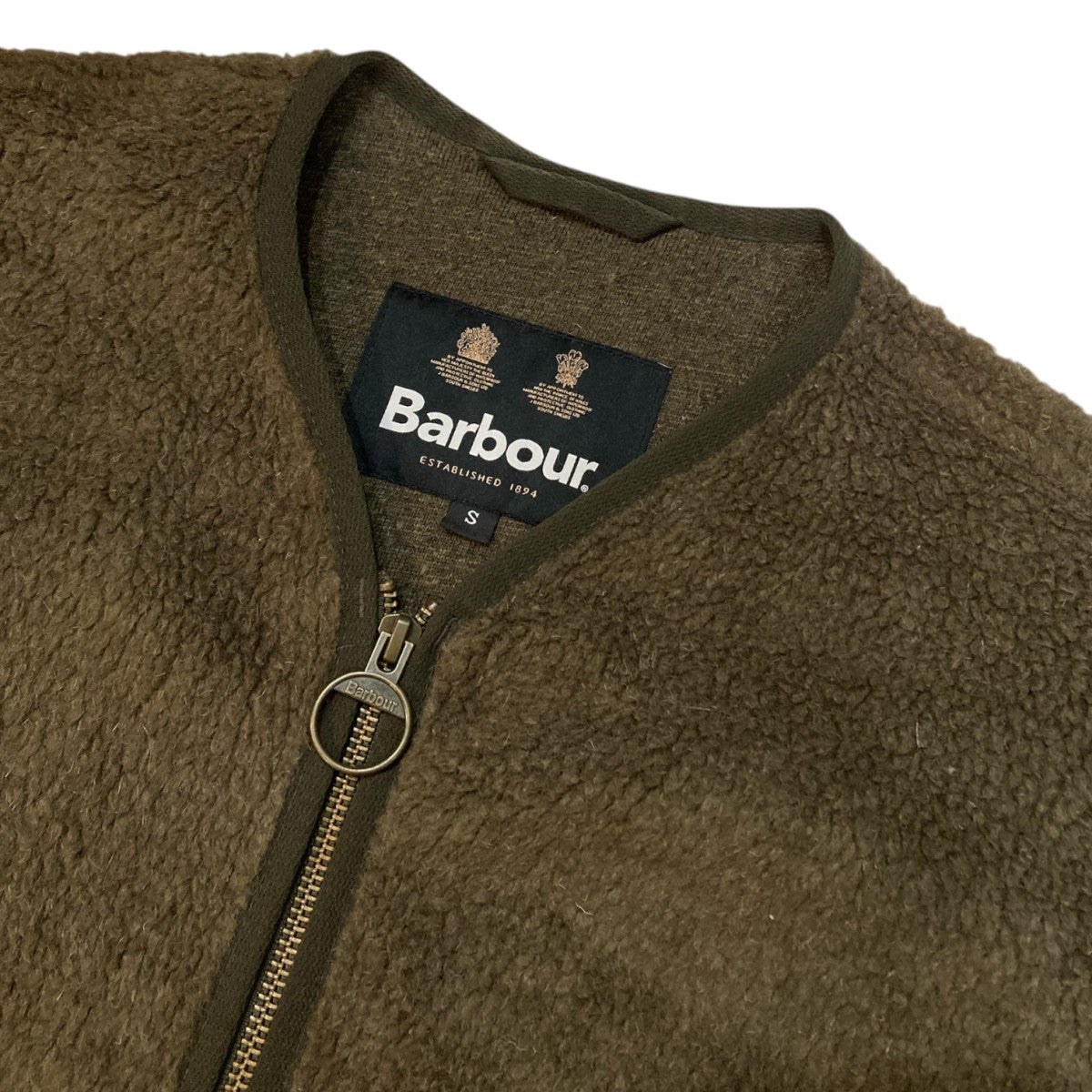 Barbour Heritage + Flight Hybridキルティングボアライナージャケット242MLI0055 古着・中古-3枚目のアイテム画像